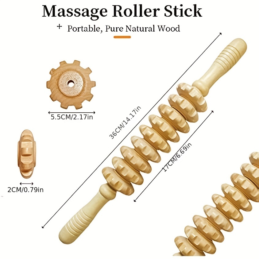 Wood Massage Tools Wooden Muscle Release Rollers Manual Temu