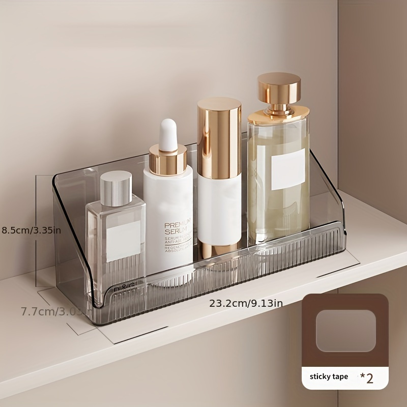 1pc Plastic Bathroom Storage Box, Multifunctional Large Capacity Wall Mount Storage  Container Suitable For Bathroom And Bedroom