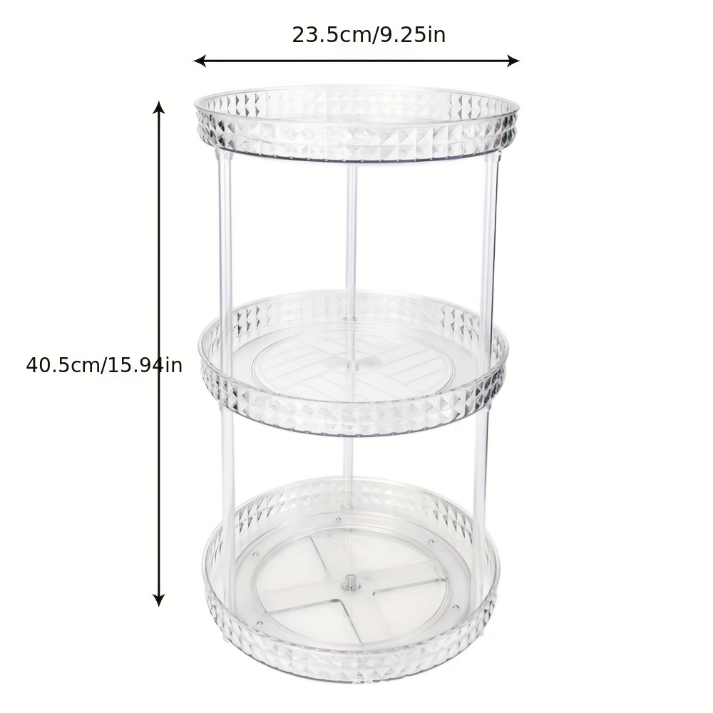 Multi layer Cosmetics Storage Rack 360° Rotating Clear - Temu