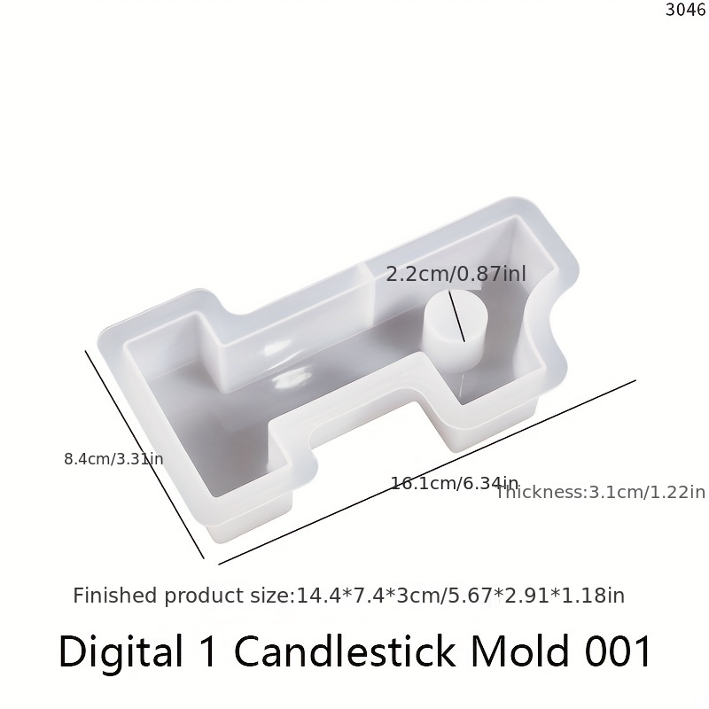 1 Pezzo Forme In Resina Per Portacandele, Forme In Silicone Per Colata Di  Candele Cilindriche Con 1, 2 O 3 Fori, Ideali Per Creare Portacandele  Votivi Di Cristallo Fai-da-te Per Matrimoni E