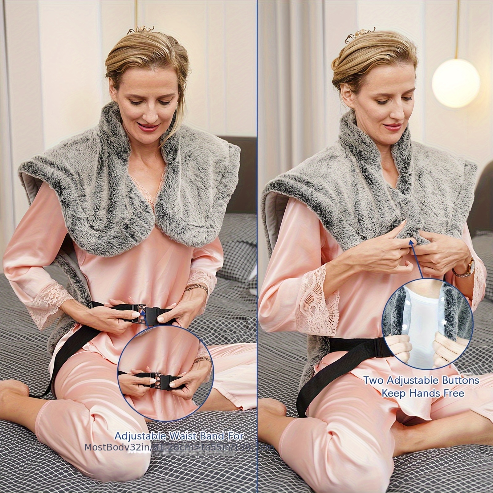 utk heating pad for neck and shoulders and back for full back adjustable time and temperature settings up to 159   5 x 24 birthday gift for women and men mom and dad Product details 3