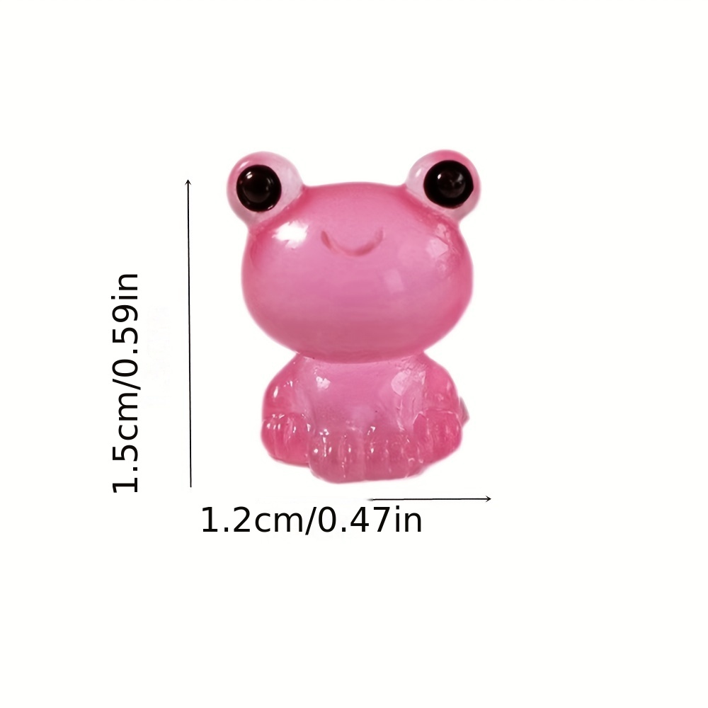 Partideal 70Pcs Mini Resin Luminous Frog,Glow in the Dark Miniature  Figurines Frogs, Fairy Garden Miniature Moss Landscape,DIY Craft  Accessories for Frog Cake Topper,Home Garden Frog Ornaments : :  Garden