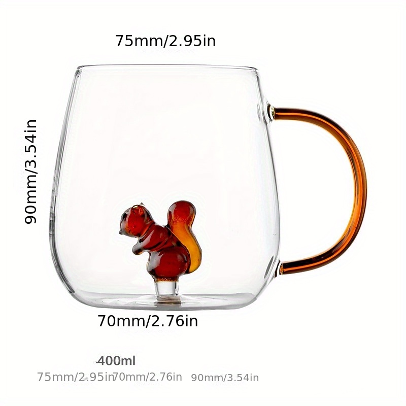 Disney 400ml Glass Cup Drinkware Cartoon Children Milk Mug Kitchen