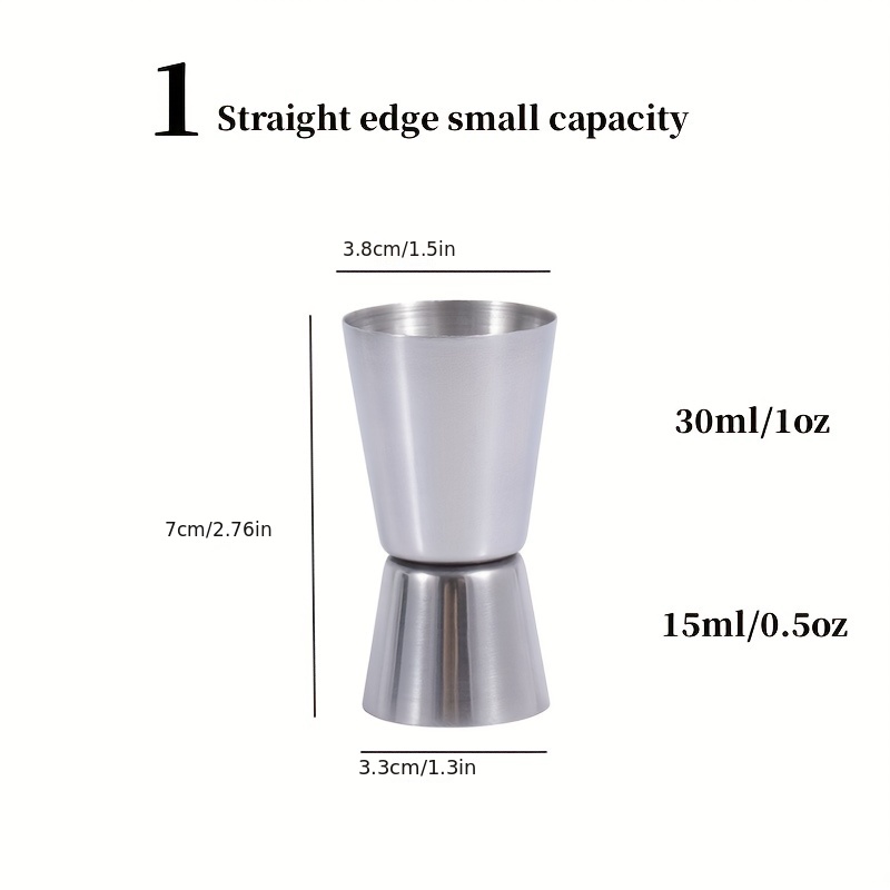 Stainless Steel Double Head Measuring Cup Cocktail Jigger for Restaurant Bar