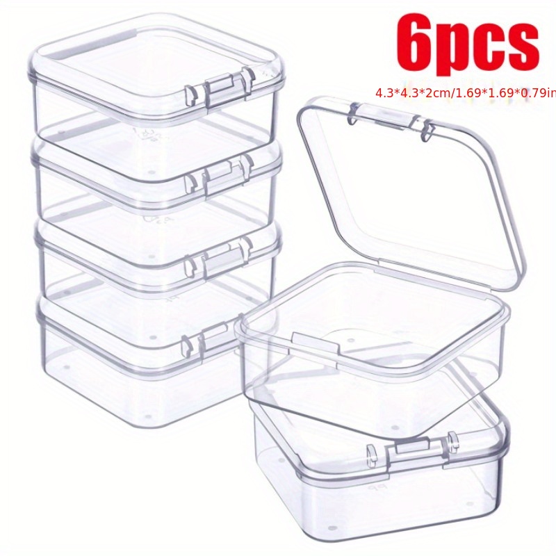 Clear Small Plastic Containers Transparent Storage Box - Temu Canada