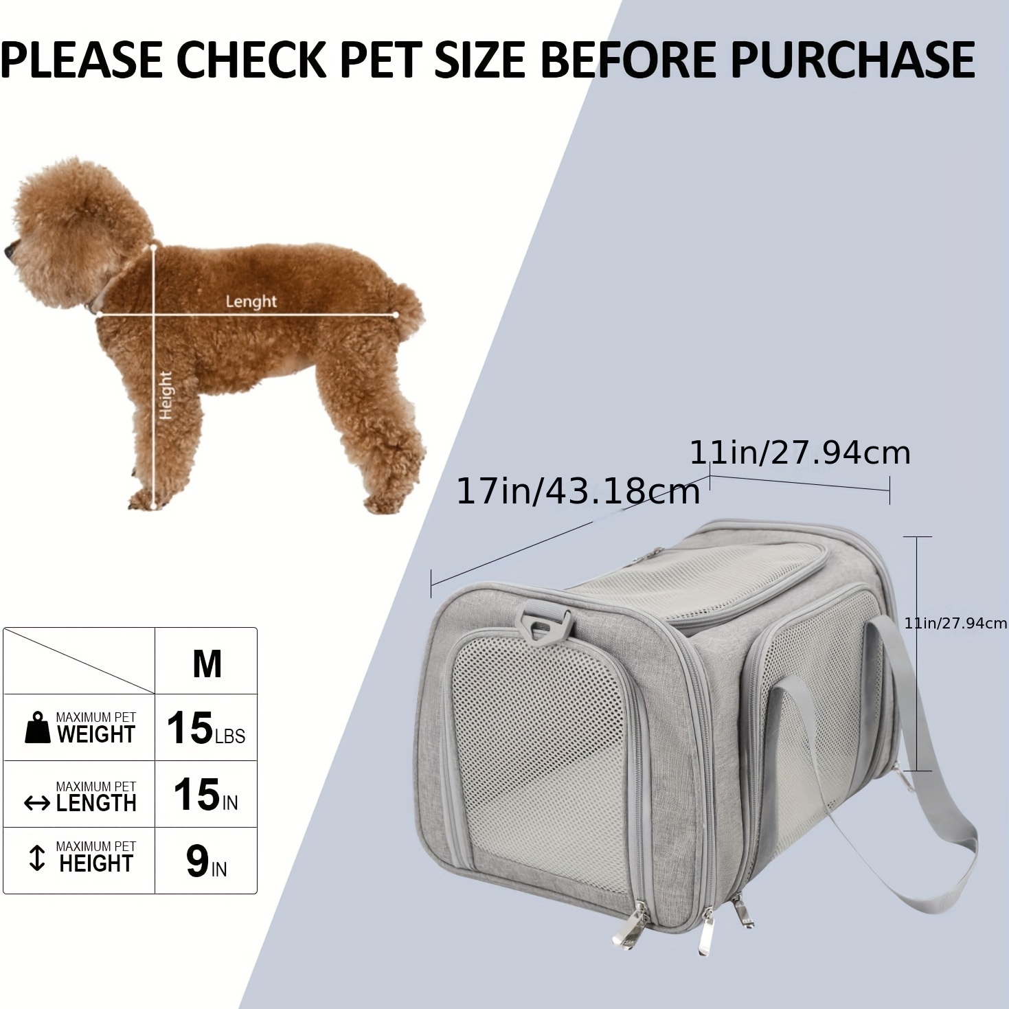Dog Carriers For Small And Medium Dogs Puppies Up To 15 Lbs