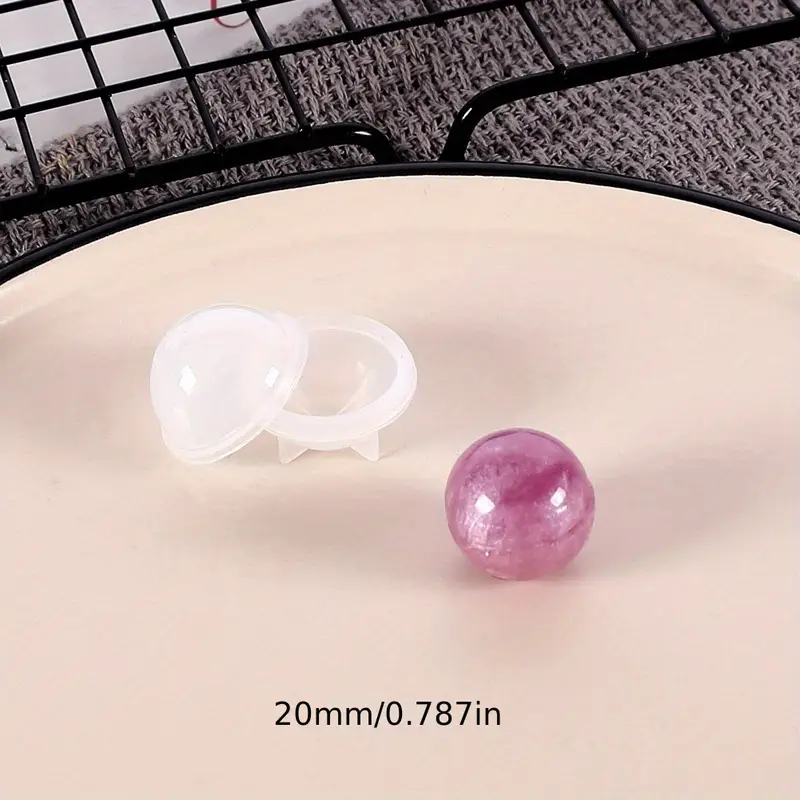 epoxy ball planet silicone mold diy handmade jewelry sphere dried flower high mirror hemisphere ornament details 7