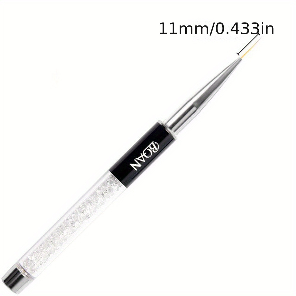 Black Rod White , Nail Art Tools, Sleek , Nylon Bristles