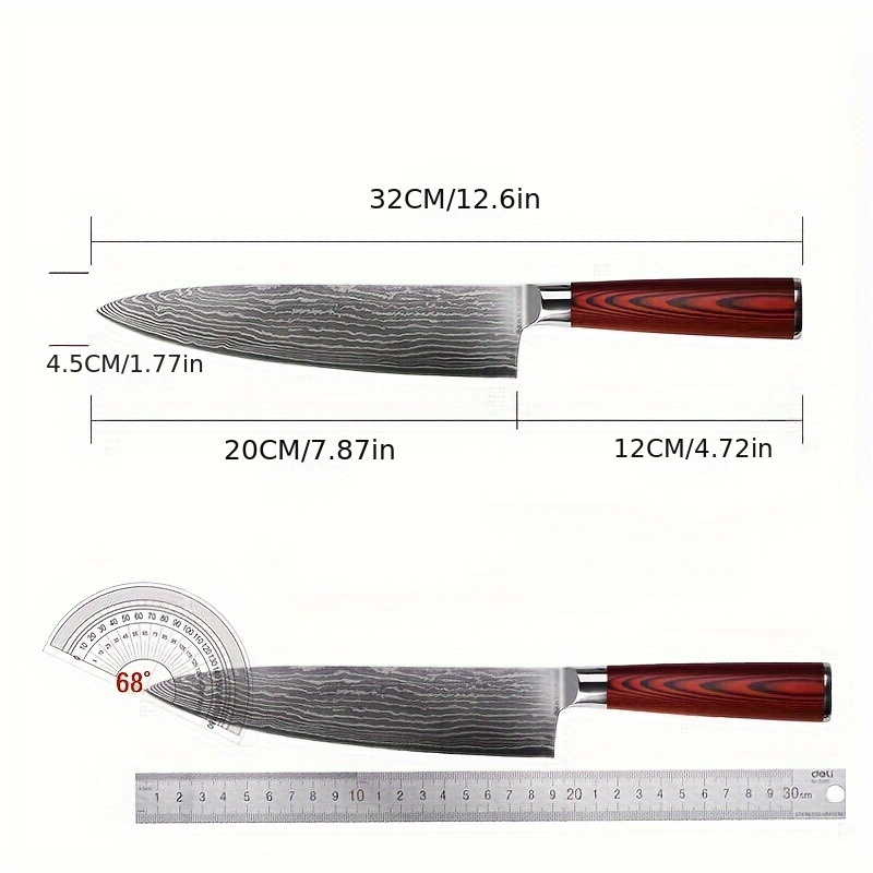 7.87in Sharp Kitchen Knife Chef's Knife Japanese Stainless Steel