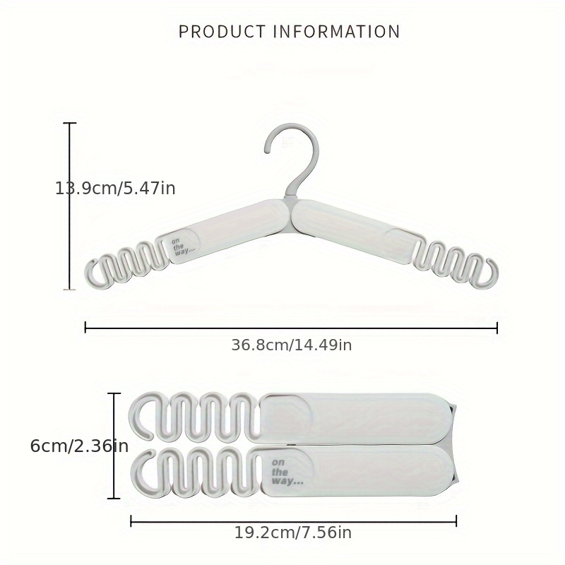 clothes hanger hotel anti slip white