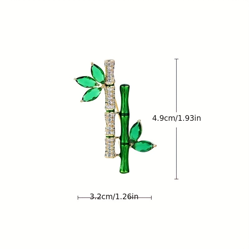 Vintage Bamboo Brooch Pin, Creative Clothing Accessory