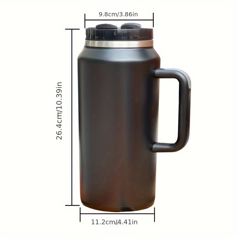 1pc Large Capacity Portable Outdoor Water Bottle With Handle