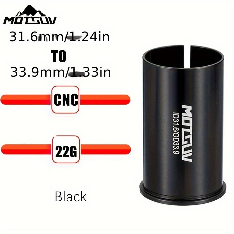 TEMU Bike Seatpost Seat Tube Tapered Sleeve Folding Bike Seat Tube Liner Adapter Sizes: /27.2/30.4/30.8/31.6/33.9/34.9mm For Small To Large Bike And
