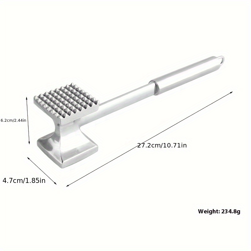 1pc, Aluminum Alloy Meat Tenderizer, Meat Mallet, Tenderizer, Chicken Crusher, Steak Mallet, Meat And Poultry Tool, Meat Tenderizer, Kitchen Utensils And Small Tools