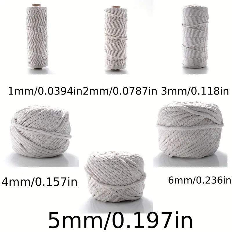 6mm Macrame Cord, Macrame String, Soft Cord, 6mm Soft Cord