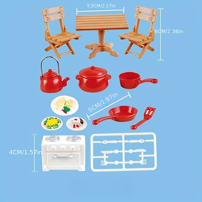 Plastic Mini Pots And Pans 1:12 Toy House Mini Accessories - Temu