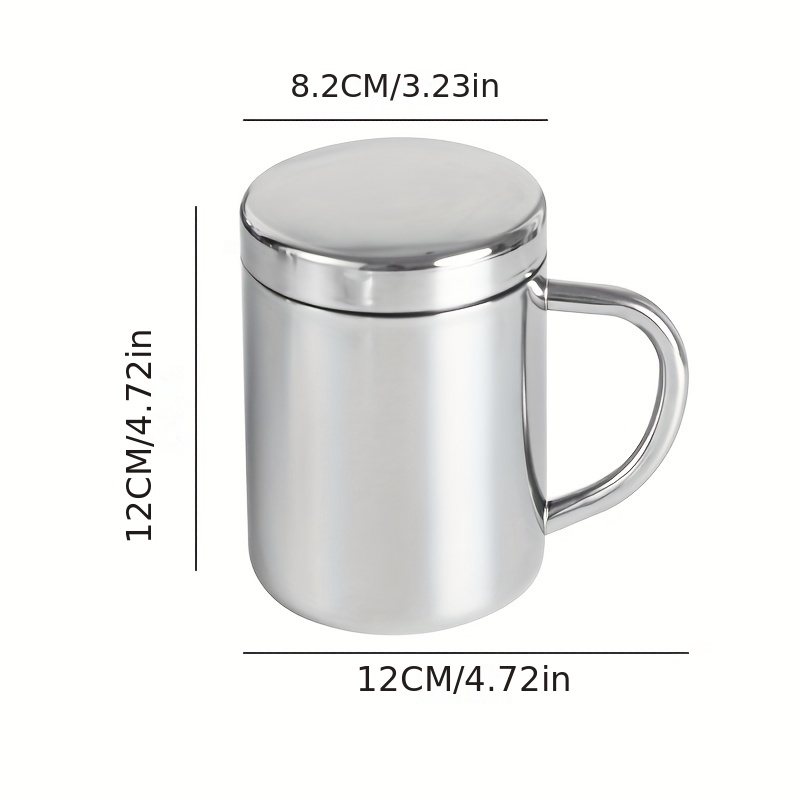 Water Cups Wall Steel Coffee Mug Insulated With Lid Water Cup