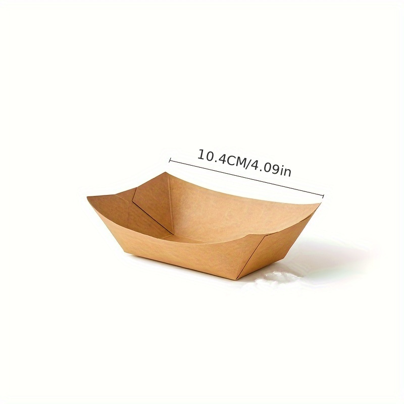 Disposable Paper Food Boats Coated Boat Box Fried - Temu