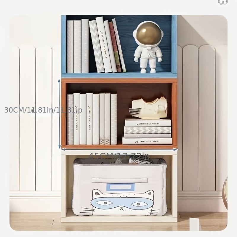 Simple Assembled Bookshelf Free Standing Storage Rack Simple - Temu