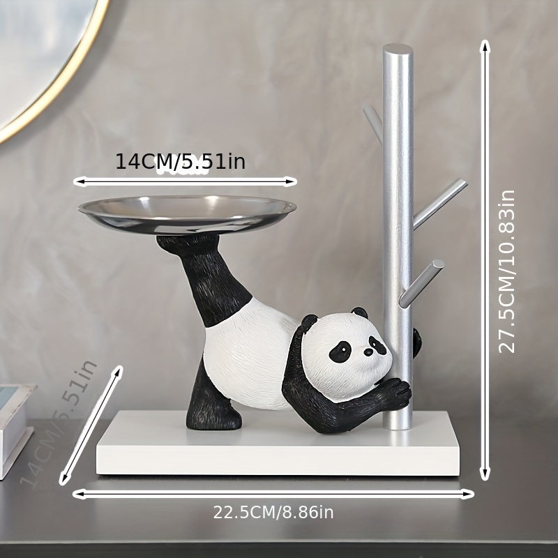 Panda Key Rack for Entryway Cute Panda Home Accessories