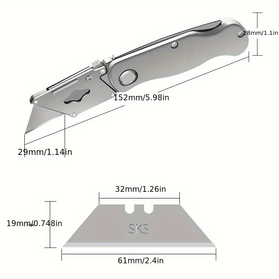 Multifunctional Metal Utility Knife Box Opener Tool Knife - Temu