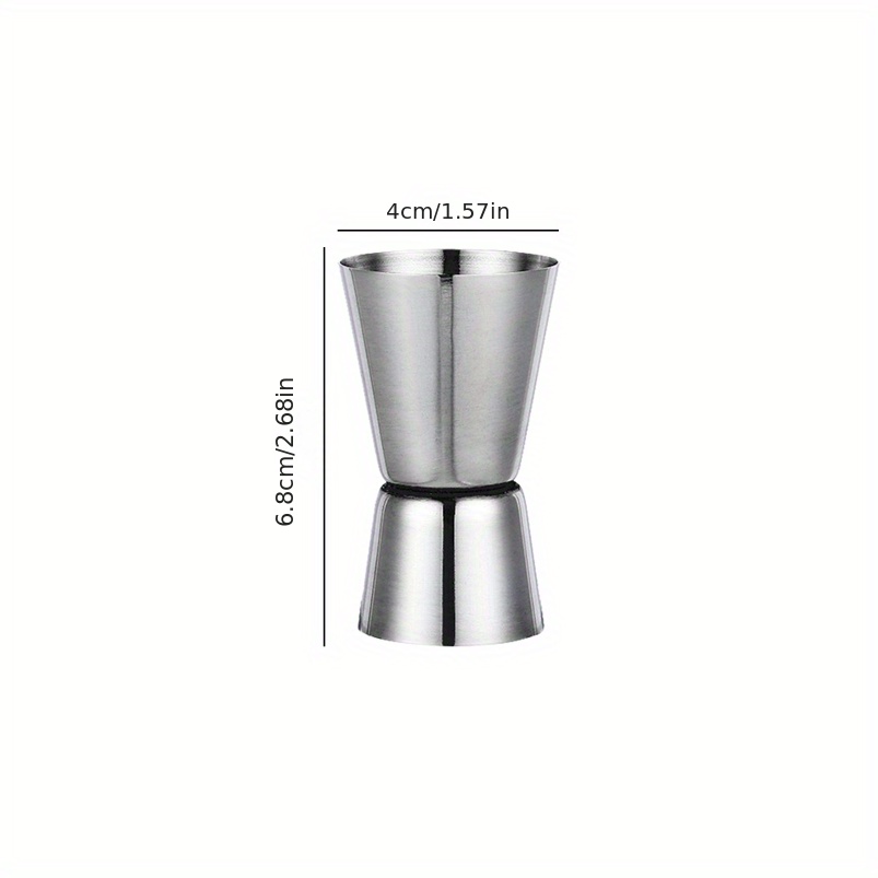 Jigger, Stainless Steel Shot Measure Cocktail Jigger Spirit Measure Cup  Double Drink Measures Cups For Bar Party Wine Cocktail Drink Shaker, Bar  Accessories, Bartending Utensils - Temu