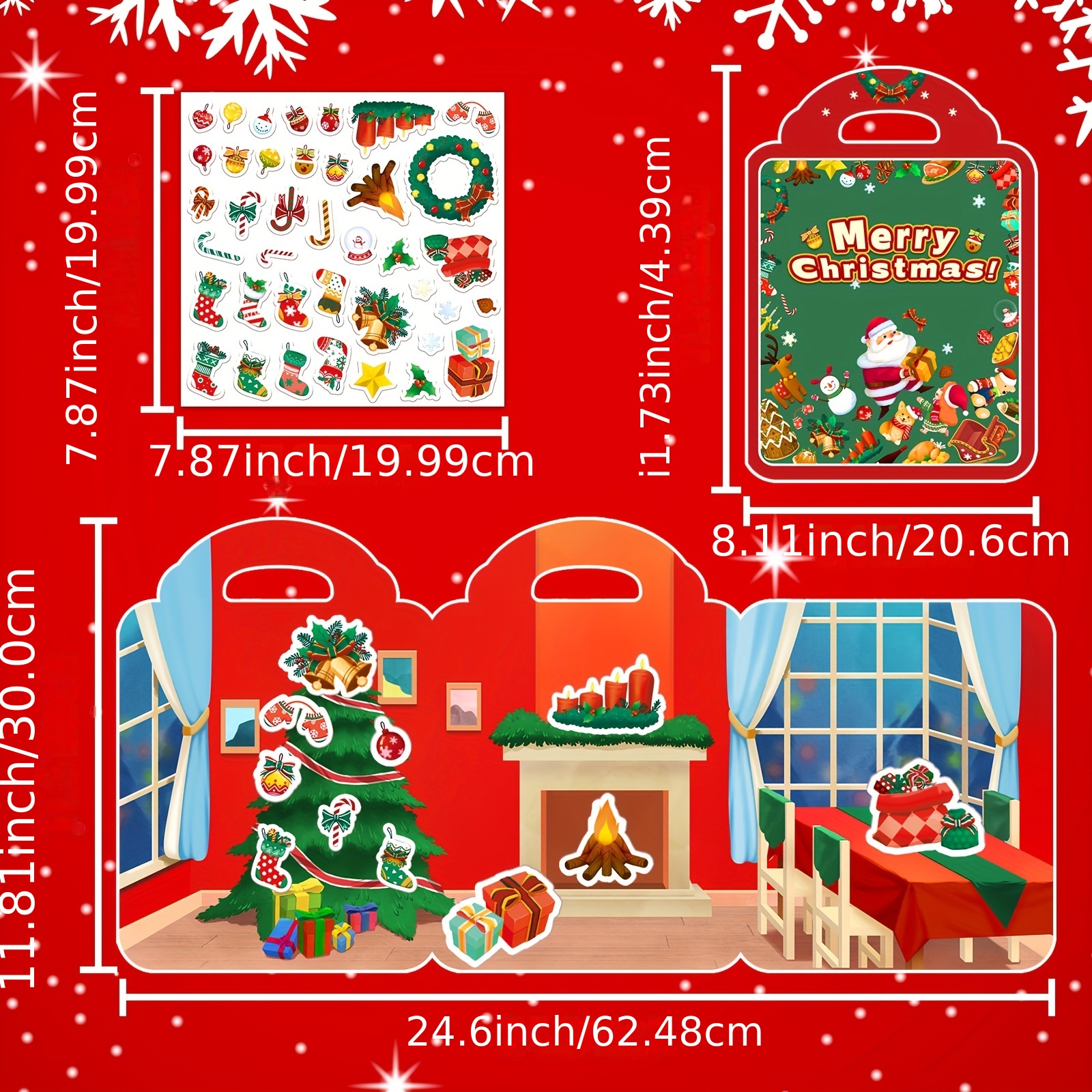 Christmas Stickers Classroom Homemade Christmas Stickers - Temu