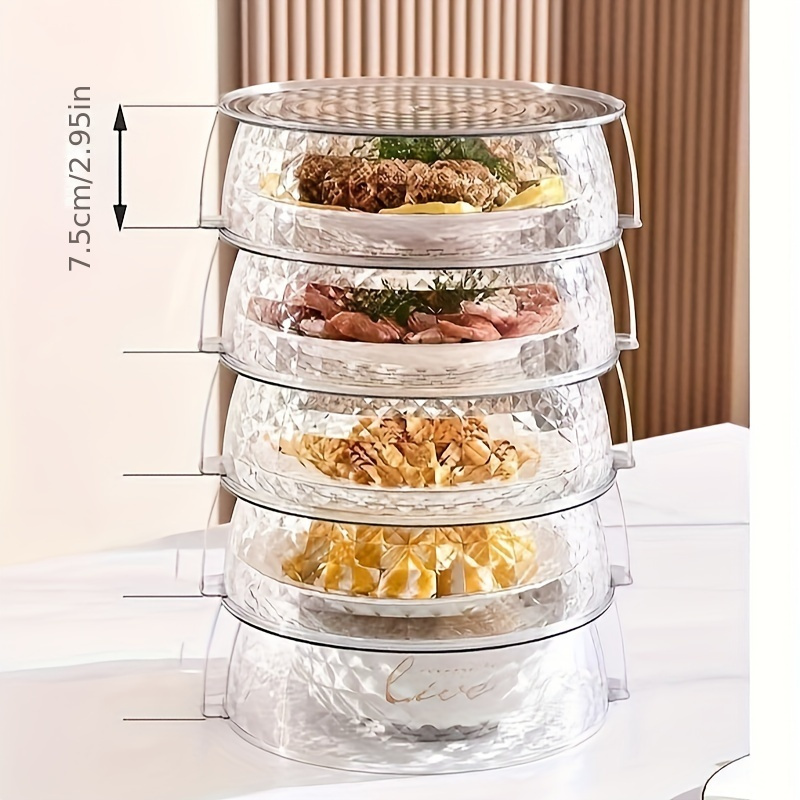 5 Layers Stackable Food Storage Box Dustproof Kitchen Leftover Food  Container
