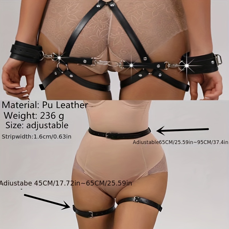 Men Full Body Chest Harness Belts Lingerie Gay Fetish Underwear Clubwear  Costume 