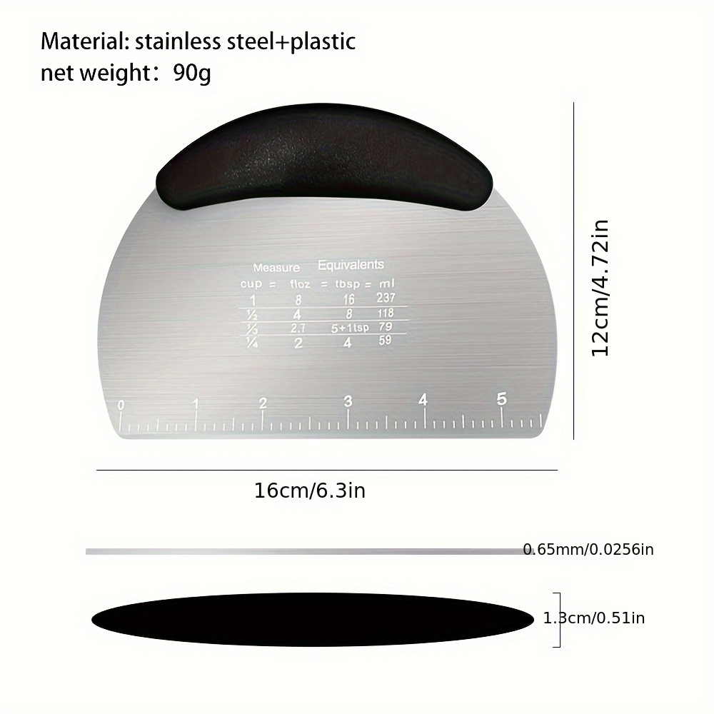 нержавеющая стальная шпатель для теста с мерками измерения   выпечка украшение тортов и выпечки   кухонный прибор лучший для Рождества   Дня благодарения детали 1
