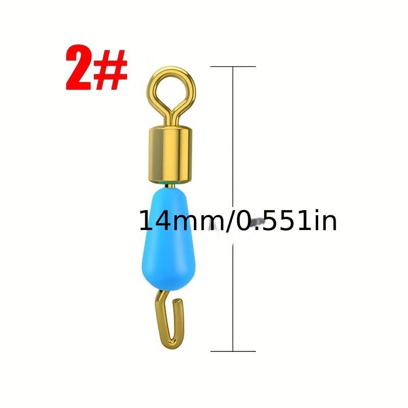 50pcs Fishing Rolling Swivel Ring, Fishing Line Hook Connector, Fishing  Tackle Accessories