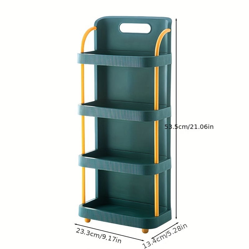 Multi-layer Floor Standing Bathroom Storage Rack - Tiered Shelf For  Organizing Toiletries And Personal Items - Temu