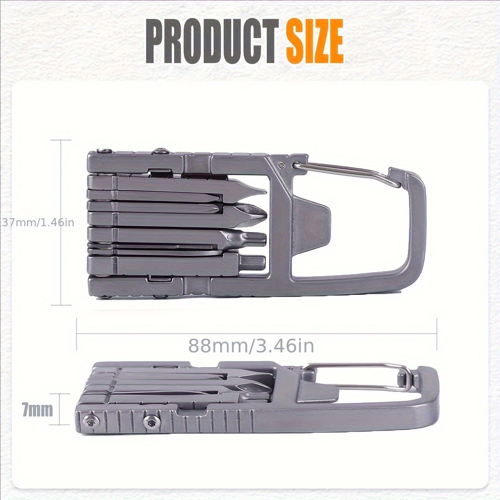 13-in-1 Multifunctional Stainless Steel Tool Set with Phone Holder and Folding Bottle Opener for Outdoor Use