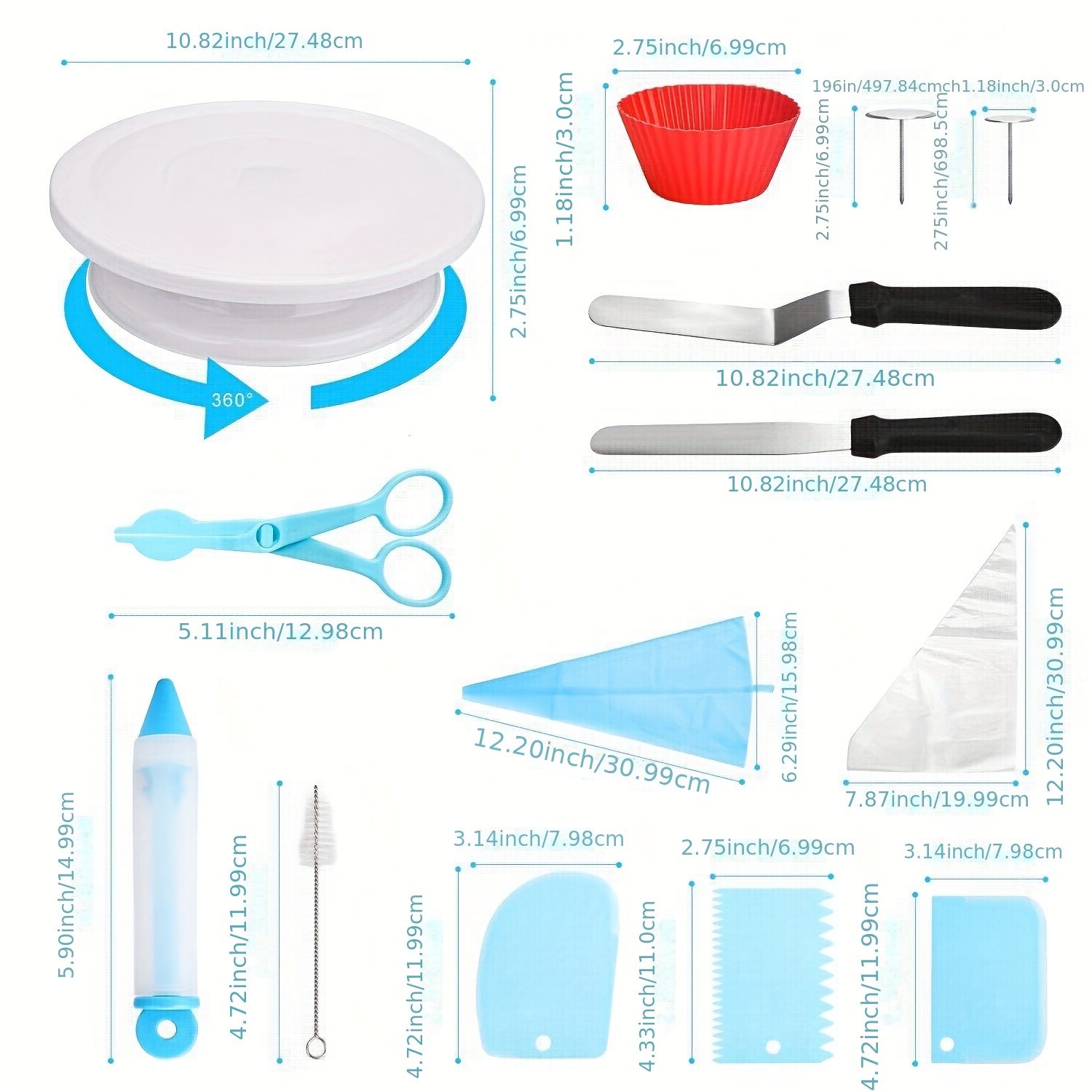 Cake Decorating Tool Kit, For Diy Cake Making, Cookie Making, Baking Tools,  Kitchen Accessories - Temu