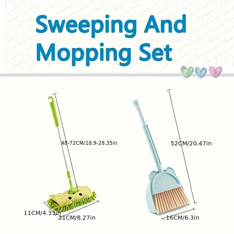 a set of adorable mini broom and mop kit a broom and mop set for home use mini broom combination cleaning supplies cleaning tools details 0