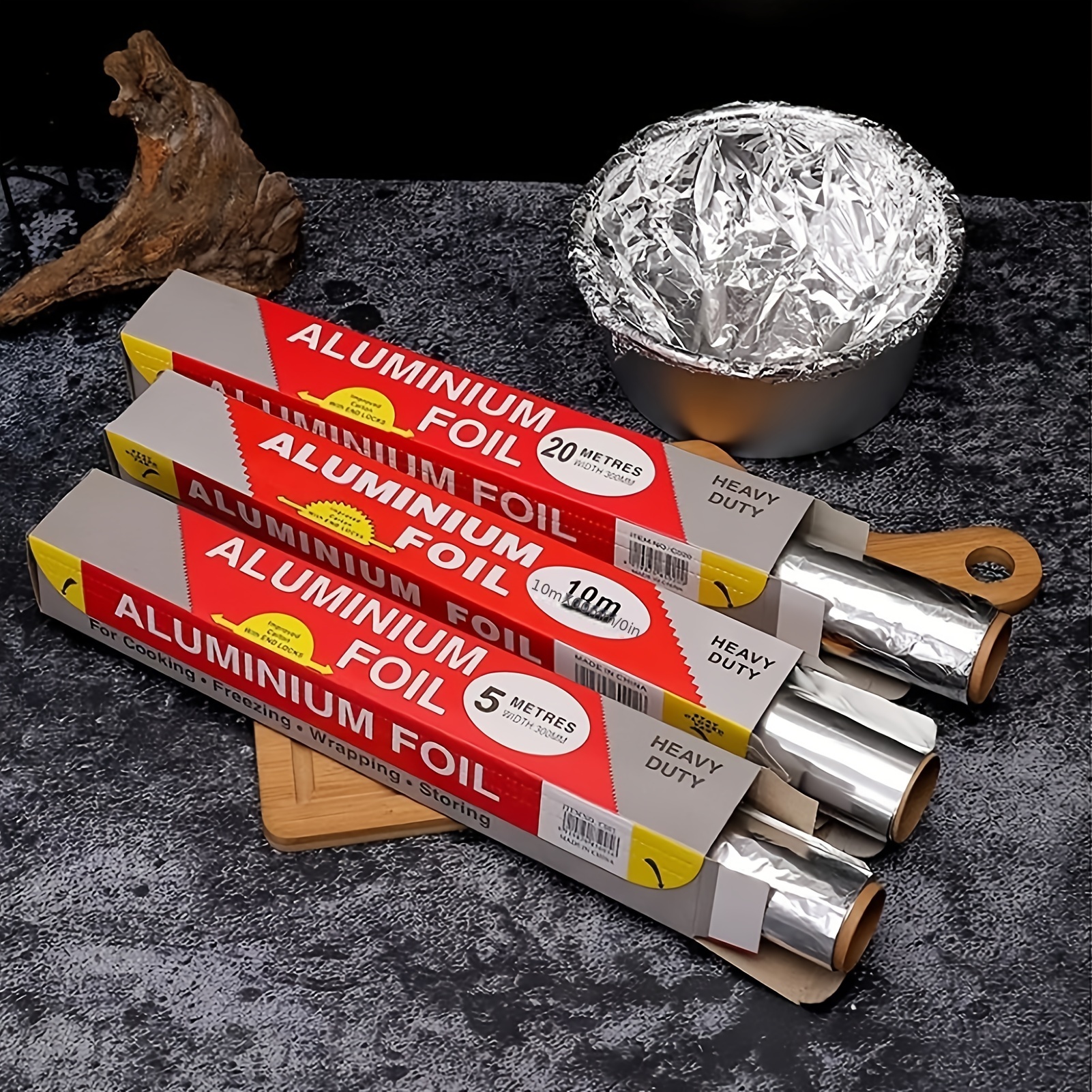 10 Micron Thick Aluminum Foil Roll For Thickened Bbq, High Temperature  Resistant, Oven Baking, Air Fryer, Grilled Meat Packaging