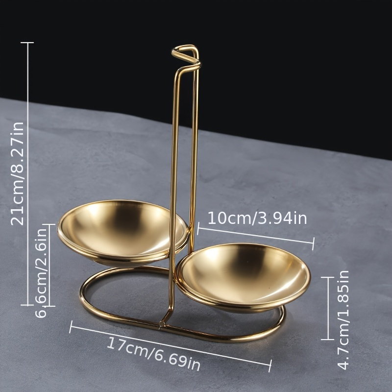 TEMU 1pc Stainless Steel Ladle Holder, Detachable Ladle Rest For Cooking Utensils, Home Kitchen Storage Tool To Keep The Countertop More Organized