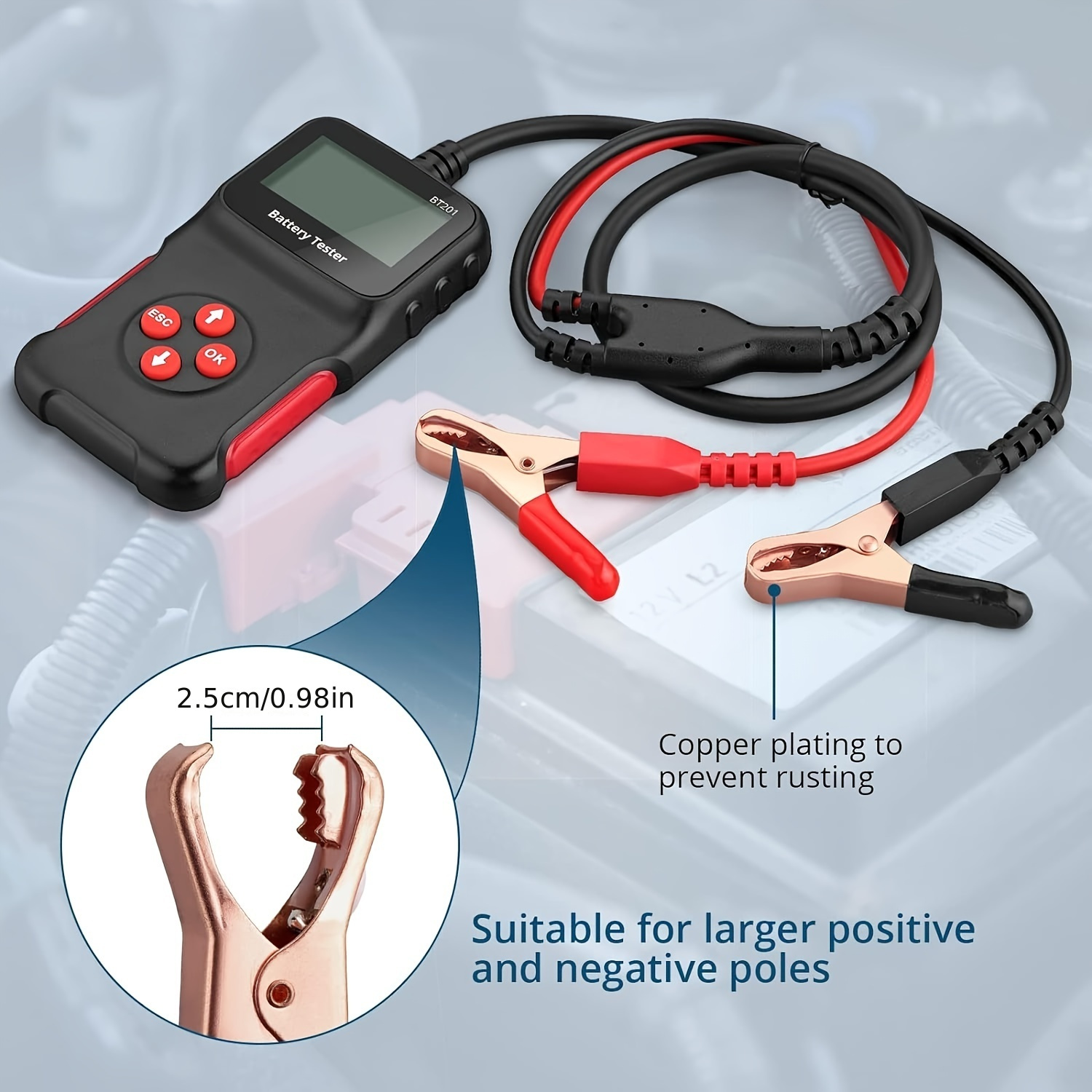 12V Digital Battery and System Tester