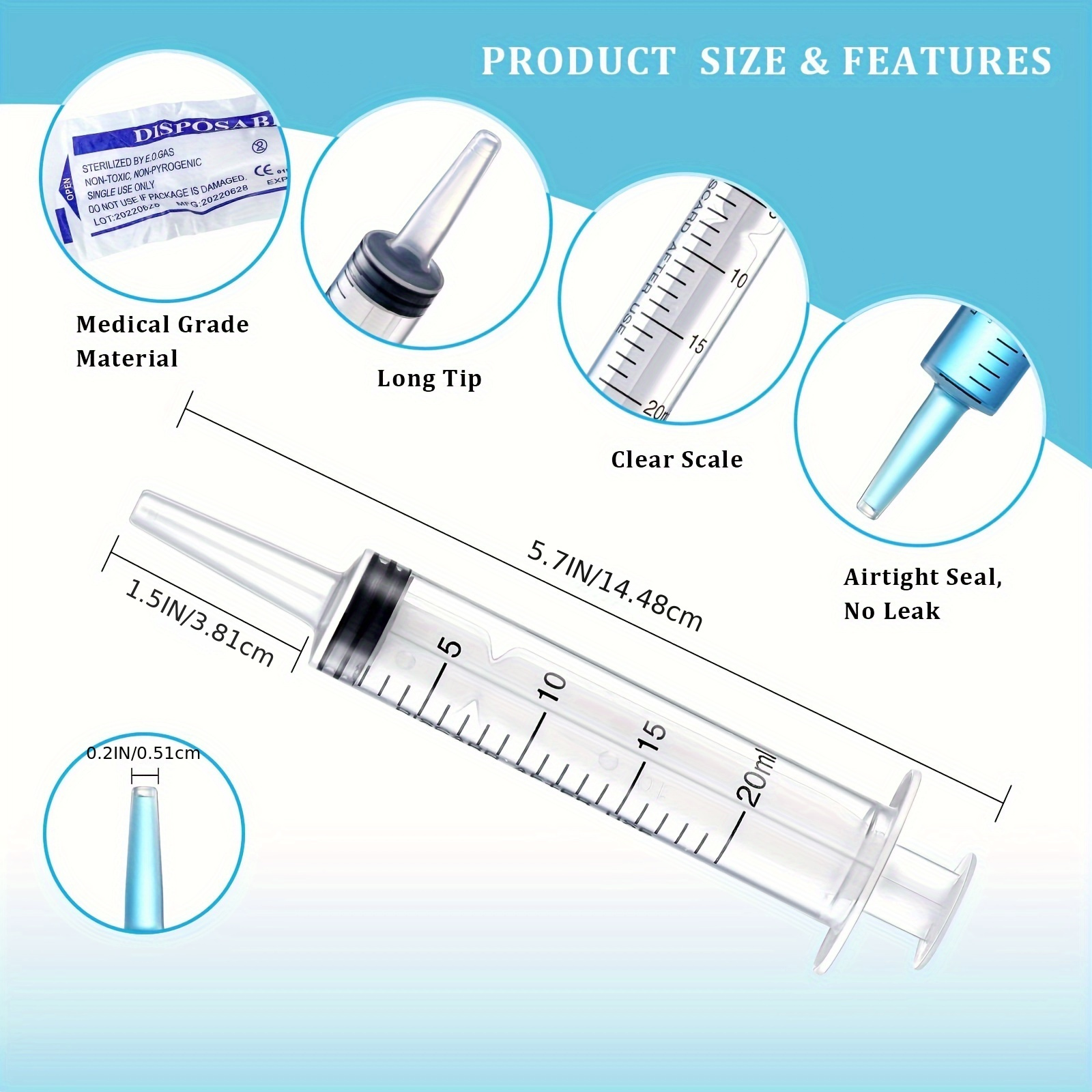 Plastic Syringe Large Syringes Tools Catheter Tip With - Temu