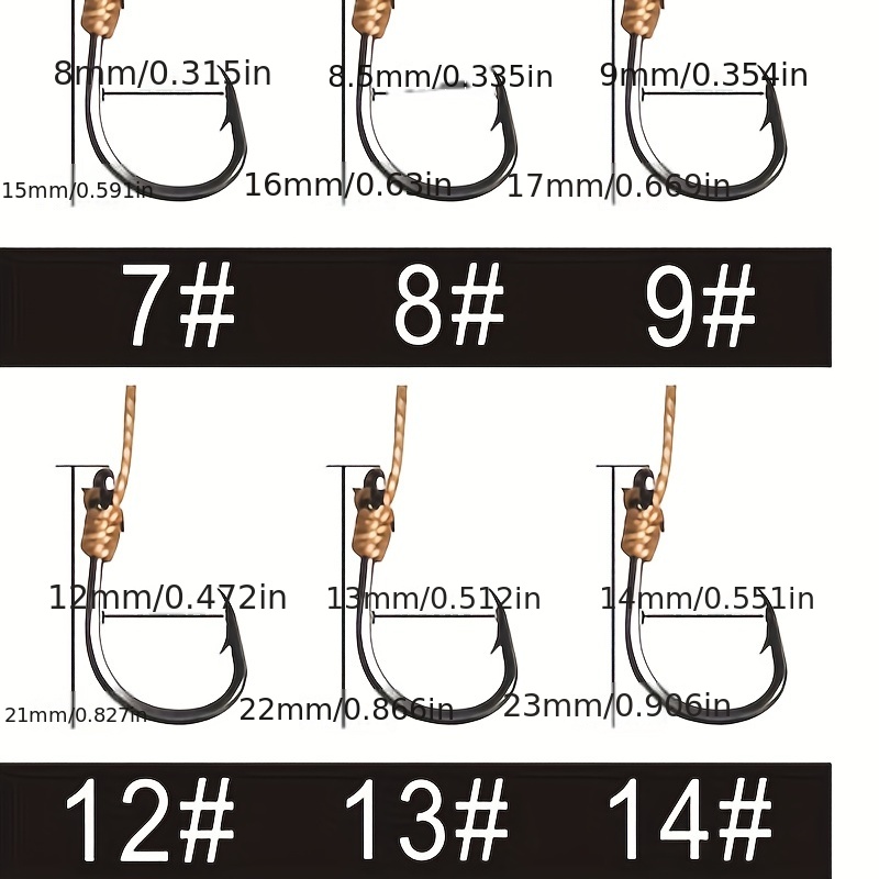 High Steel String Hook Box Small Hook Rigs Swivel Fishing - Temu