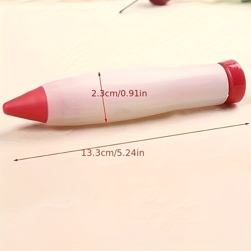 Silicone Icing Piping Pen, Uncharged Food Decorating Writing Tool with Pastry Nozzle for Cookie, Cake & Dessert Decoration, Kitchen Accessories Bakeware