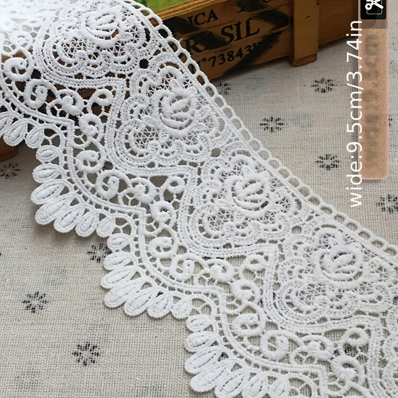 Embroidered Lace Ribbons - White Milk Silk Ribbon Sewing Crafts