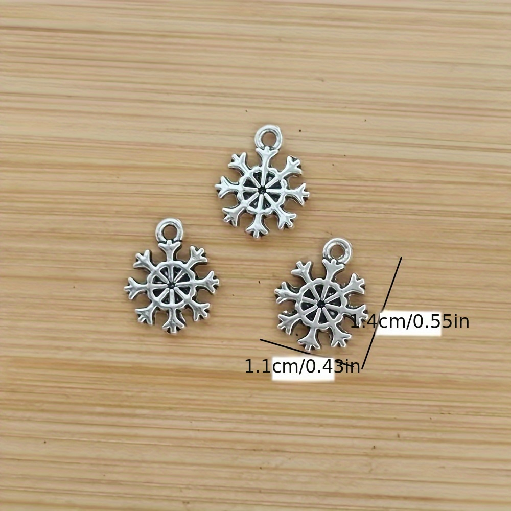 20pcs Antique Alloy Snowflake Charms DIY Pendant For Bracelet Necklace  Earrings Jewelry Making Accessories Decoration Jewelry Supplies