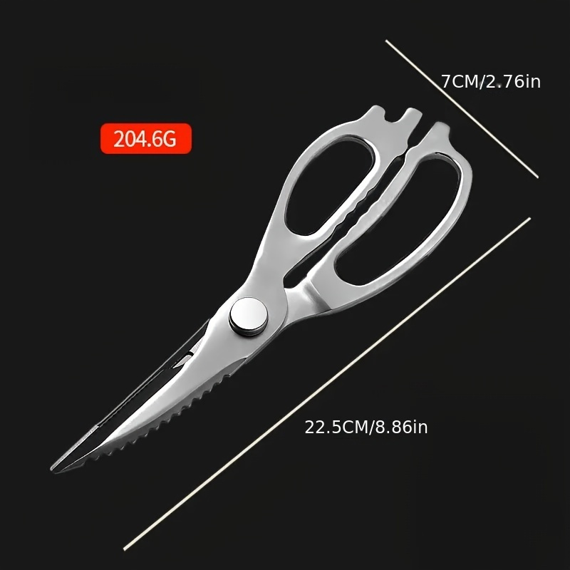 Heavy Duty Stainless Steel Kitchen Scissors Shears Cutter Professional  Chicken Bone Meat Fish Turkey Vegetables Scissors - Temu Philippines