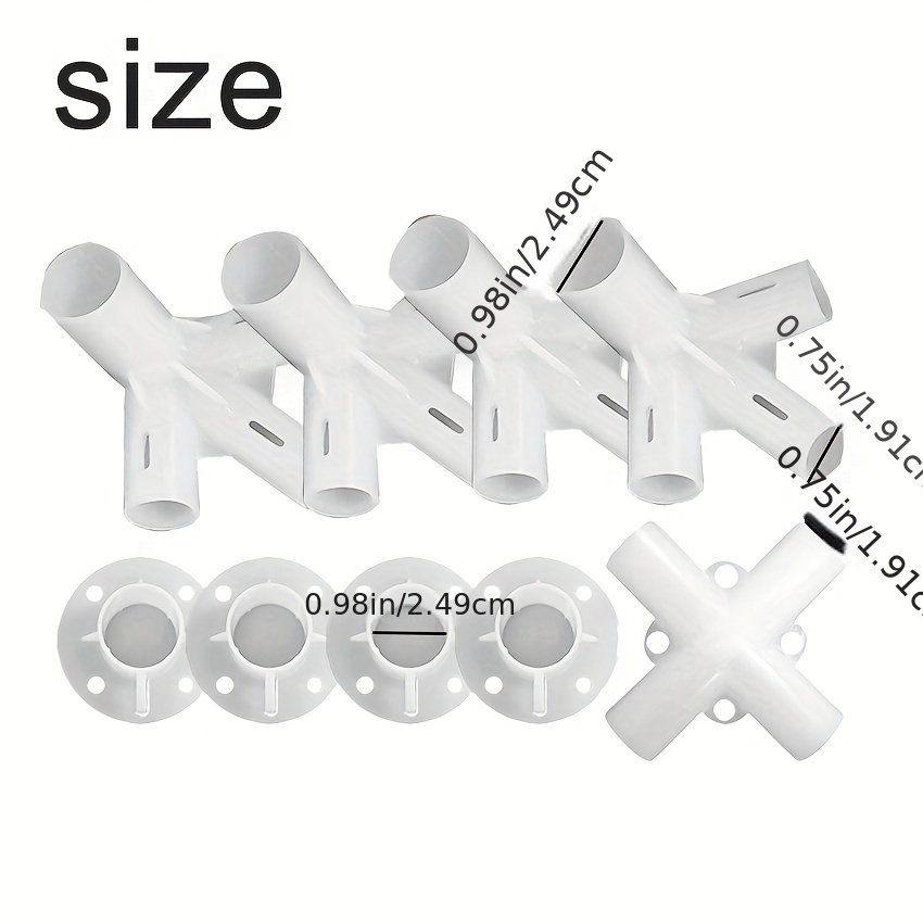  9pcs White Tent Replacement Spare Parts, Canopy Fitting, Spare  Parts for Outdoor Canopy Tent Patio Camping Gazebo Awning Tent Feet Corner  Center Connector