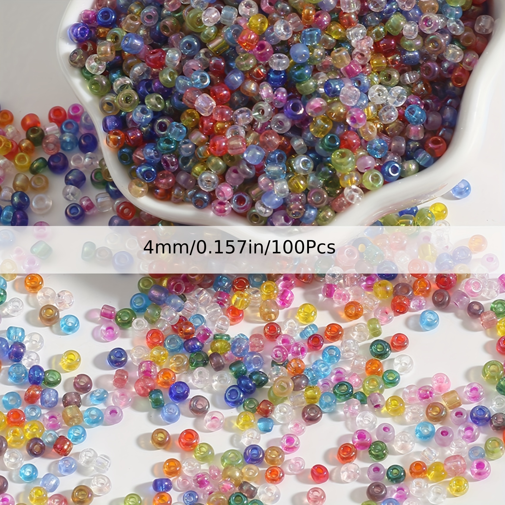15g 2mm 3mm 4mm Glass beads Wear Resistant Opaque Round Spacer Beads For DIY