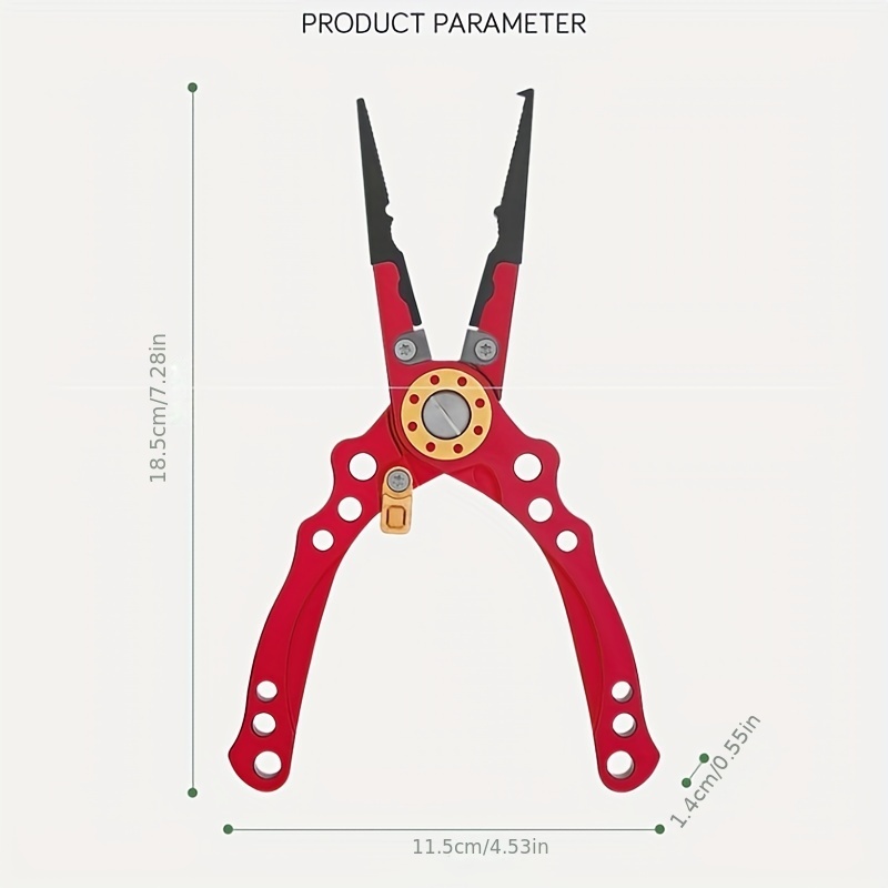 Fishing Pliers Aluminium Alloy Fish Tongs Needle Nose Slit - Temu Canada