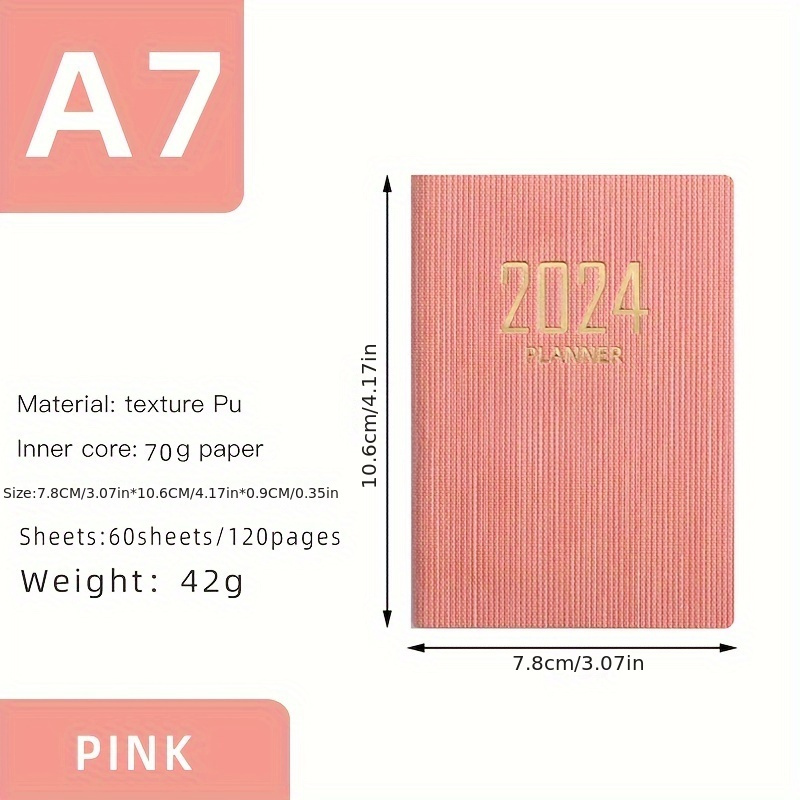 CARNET NOTE BOOK COLOR A7 - ROSE