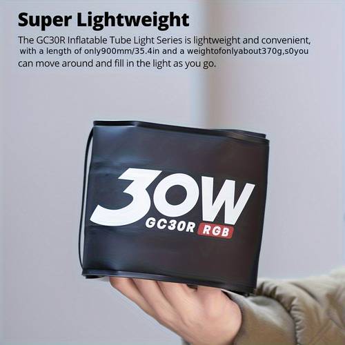 gc30r 30w 90cm 10000k rgb photography video air light soft light portable flexible handheld professional photography led light for vlog video