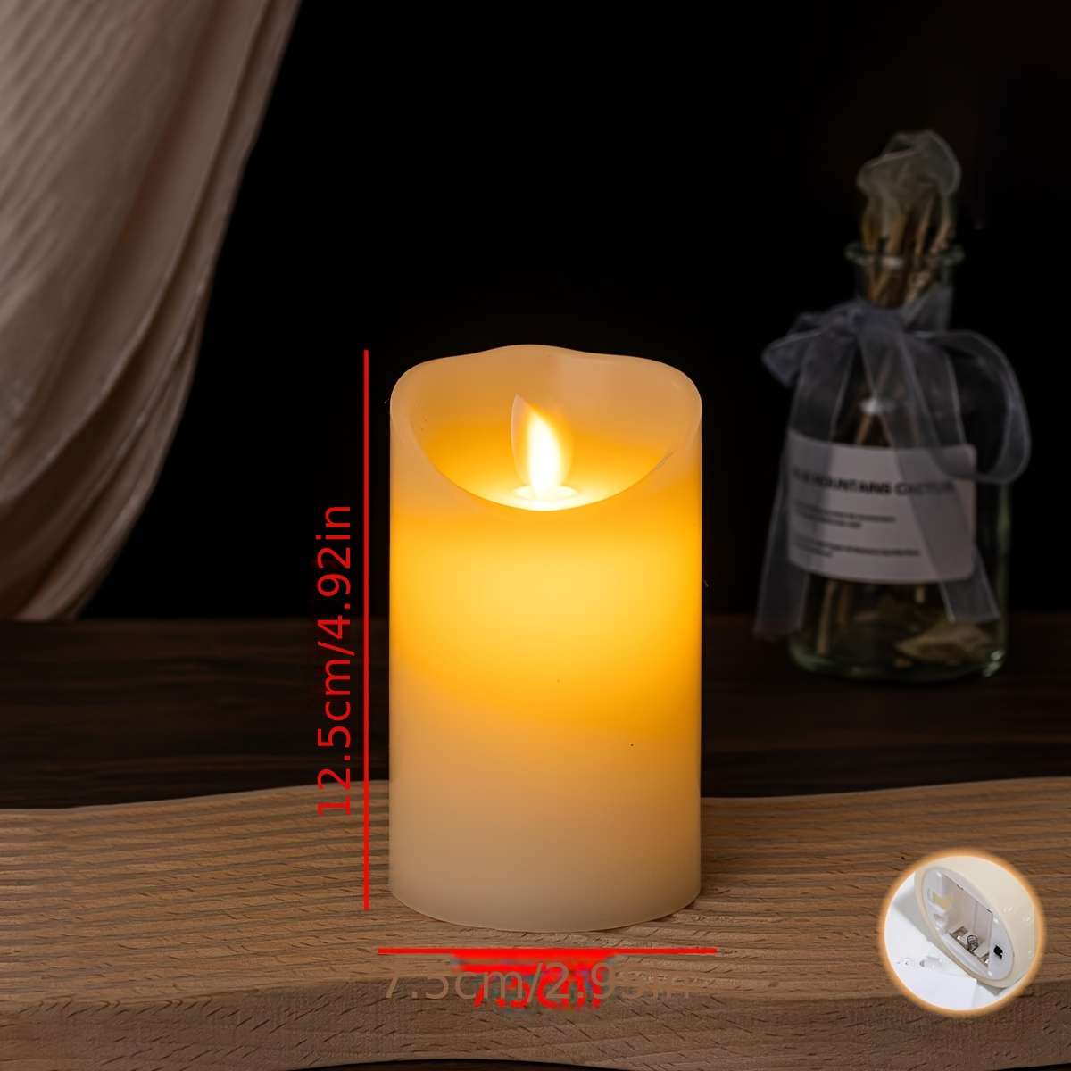 Led Electronic Candle Light Swing Simulation Candle - Temu Canada